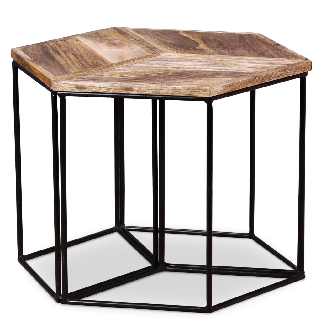 vidaXL Coffee Table Solid Mango Wood 56x48x40 cm