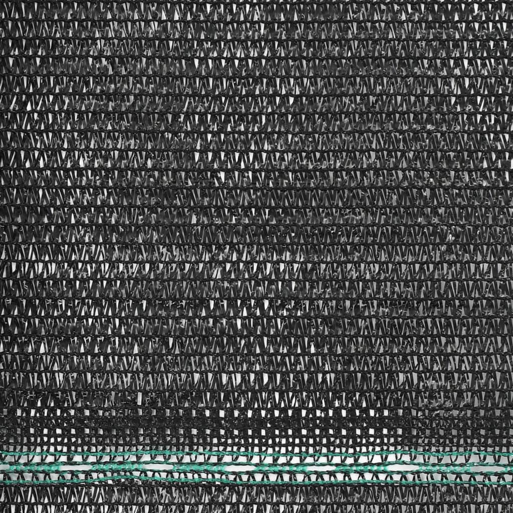 vidaXL Tennis Screen HDPE 1.6x25 m Black
