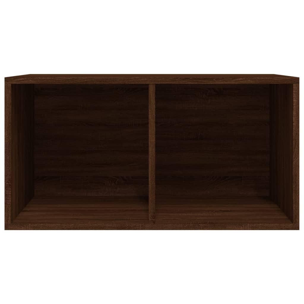 vidaXL Vinyl Storage Box Brown Oak 71x34x36 cm Engineered Wood
