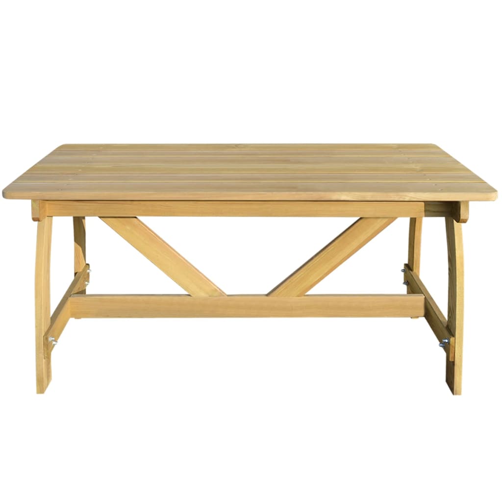 vidaXL Garden Table 150x74x75 cm Impregnated Pinewood