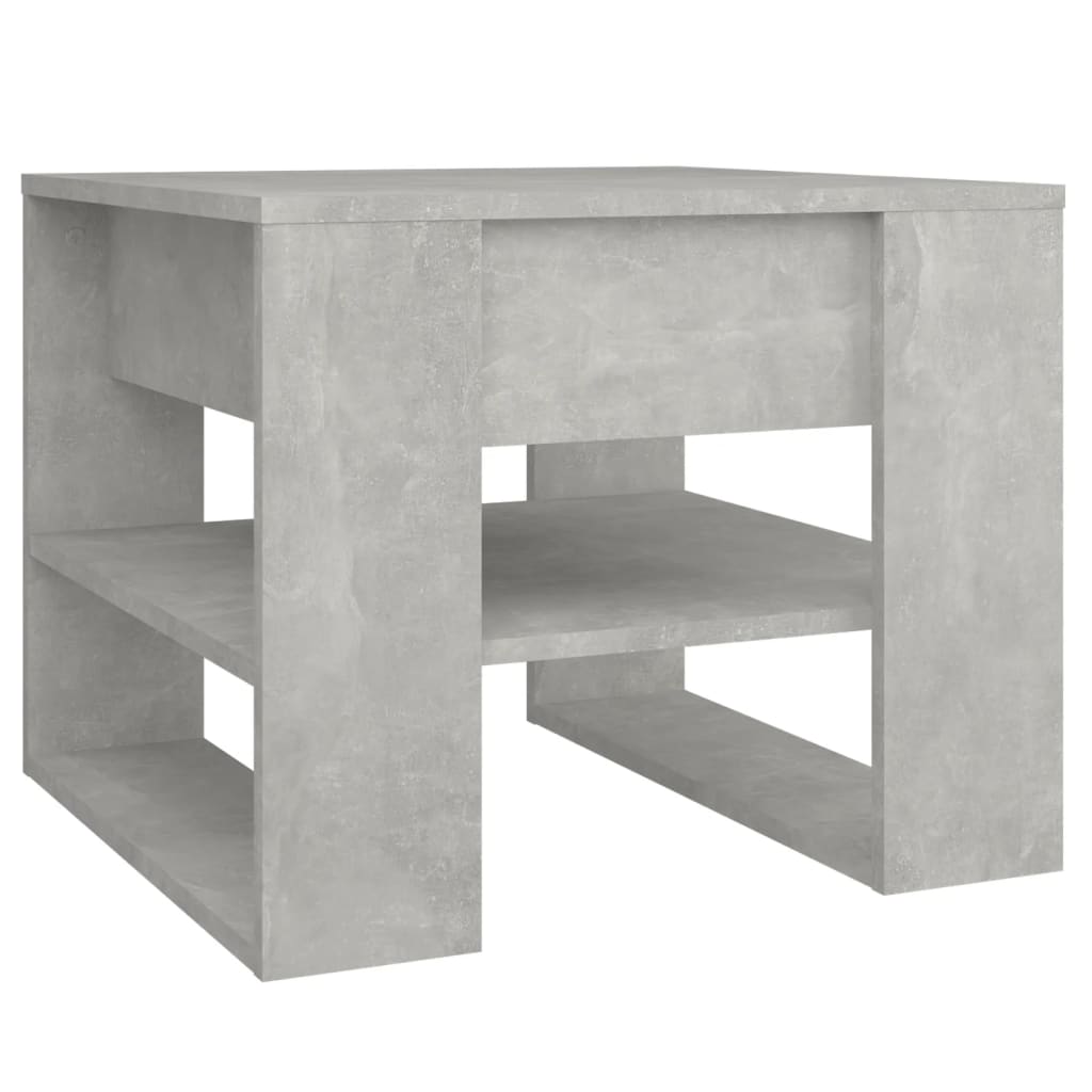 vidaXL Coffee Table Concrete Grey 55.5x55x45 cm Engineered Wood