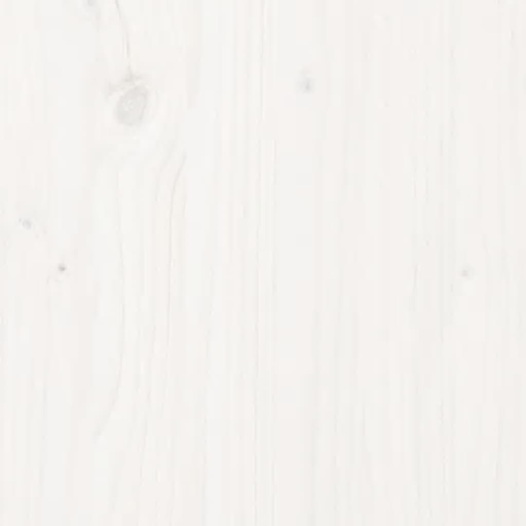 vidaXL Garden Footstool White 70x70x30 cm Solid Wood Pine