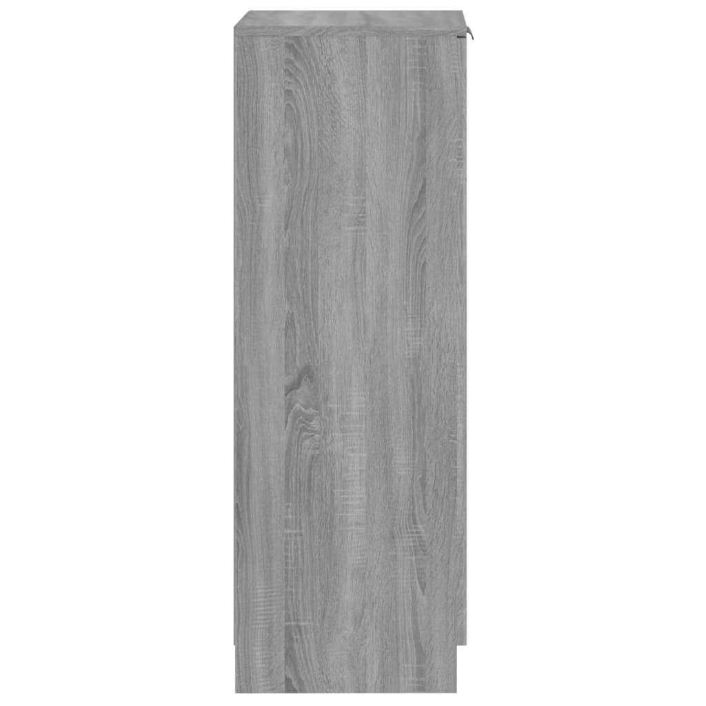 vidaXL Shoe Cabinet Grey Sonoma 30x35x100 cm Engineered Wood