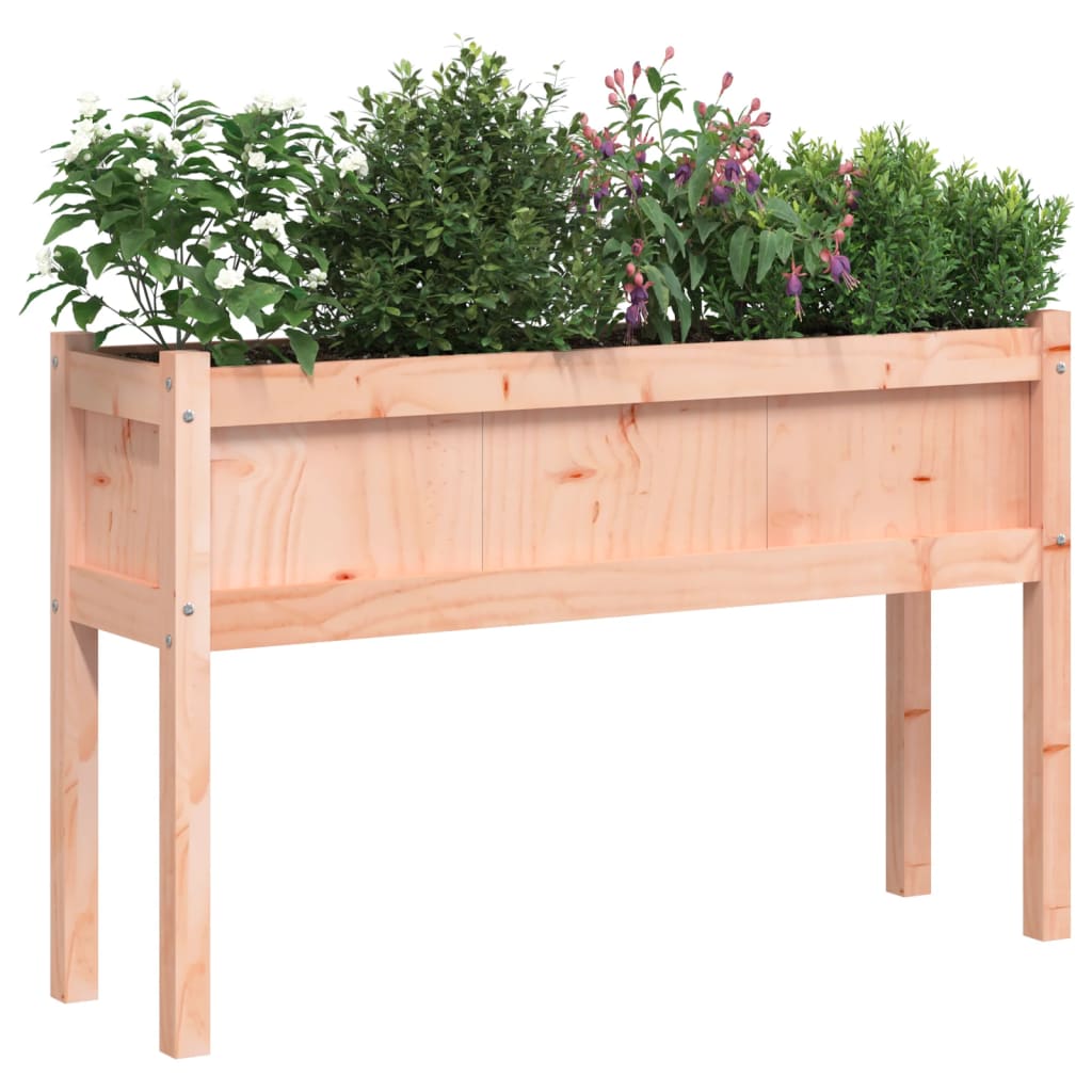 vidaXL Garden Planter with Legs 110x31x70 cm Solid Wood Douglas