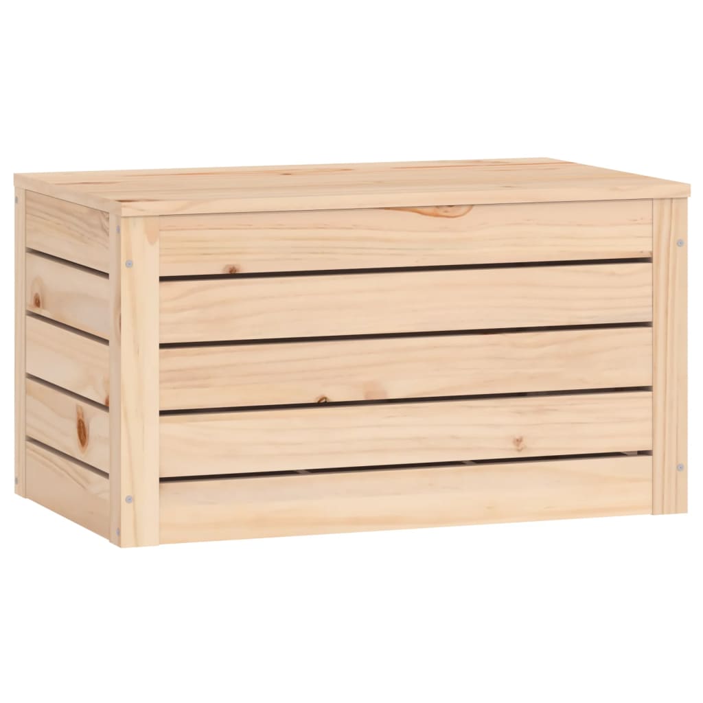 vidaXL Storage Box 59.5x36.5x33 cm Solid Wood Pine
