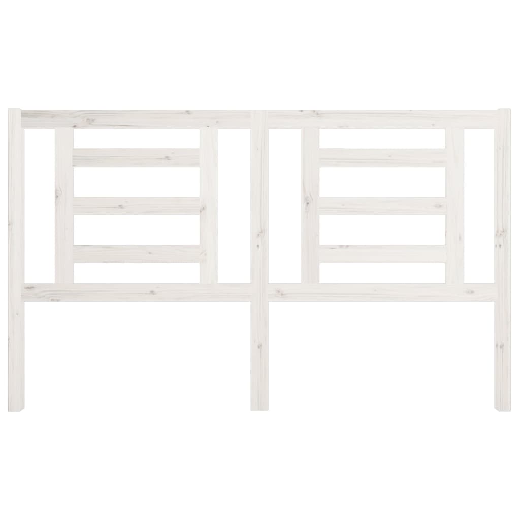 vidaXL Bed Headboard White 166x4x100 cm Solid Pine Wood