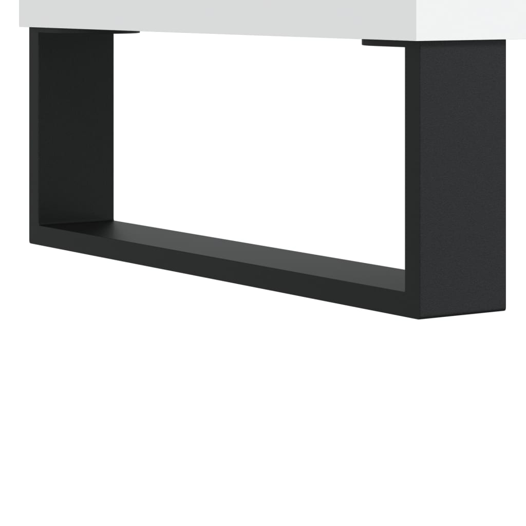 vidaXL Record Cabinet White 100x38x48 cm Engineered Wood