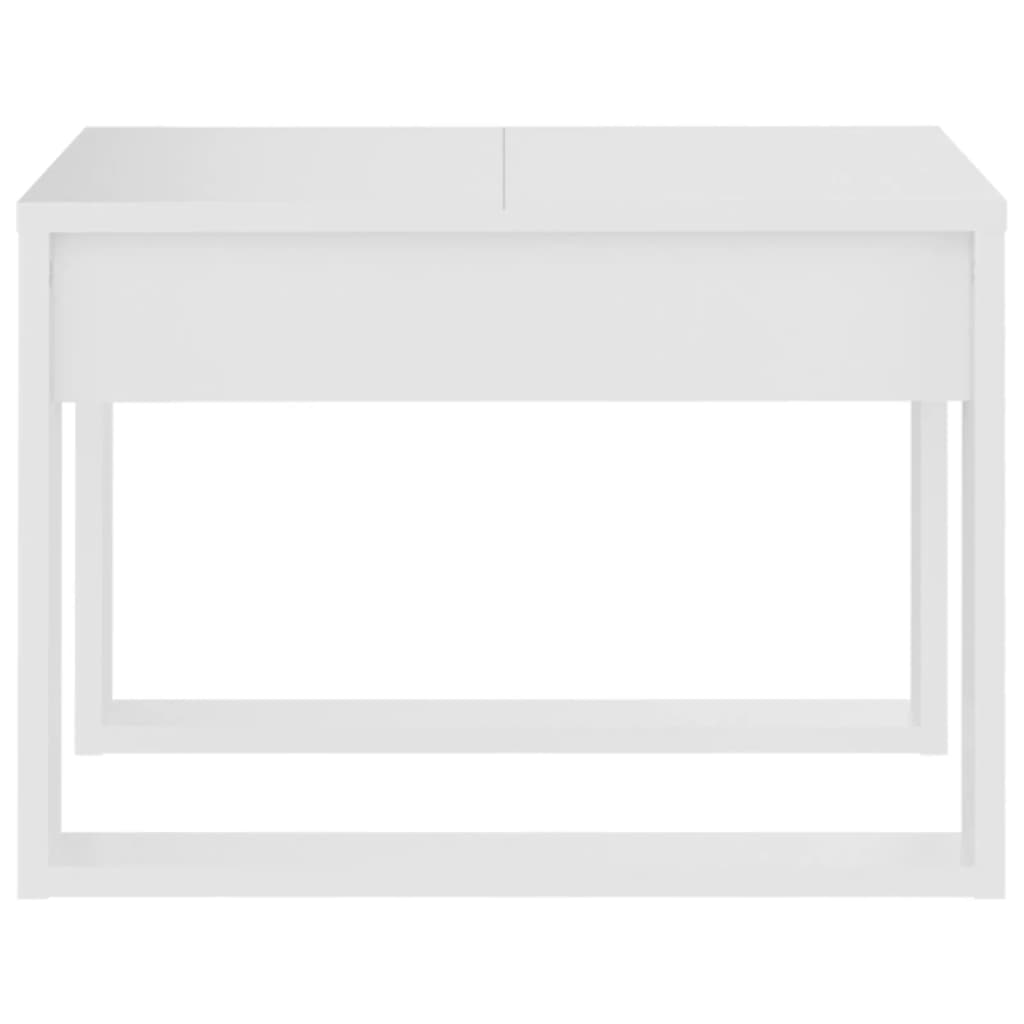 vidaXL Side Table White 50x50x35 cm Engineered Wood