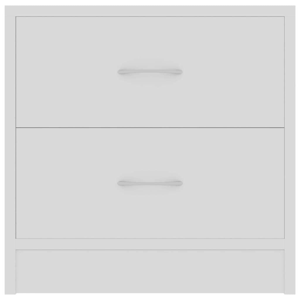 vidaXL Bedside Cabinets 2 pcs White 40x30x40 cm Engineered Wood