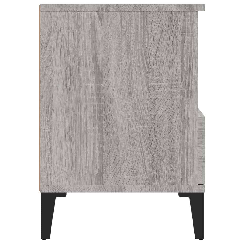 vidaXL Bedside Cabinet Grey Sonoma 40x35x50 cm