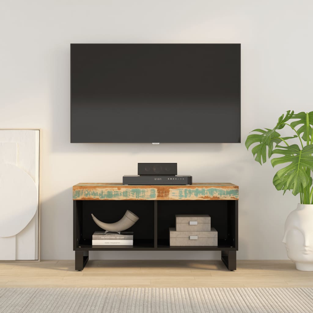 vidaXL TV Cabinet 85x33x43.5 cm Solid Wood Reclaimed