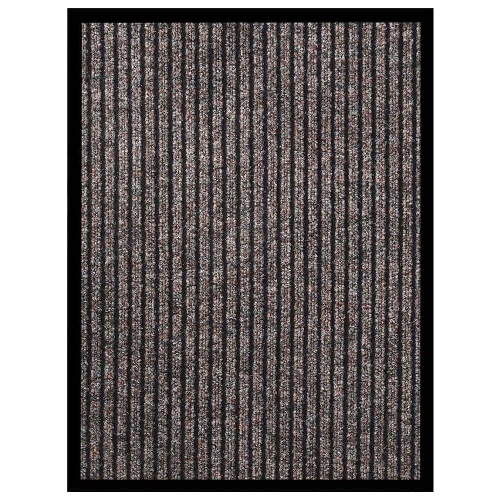 vidaXL Doormat Striped Beige 40x60 cm
