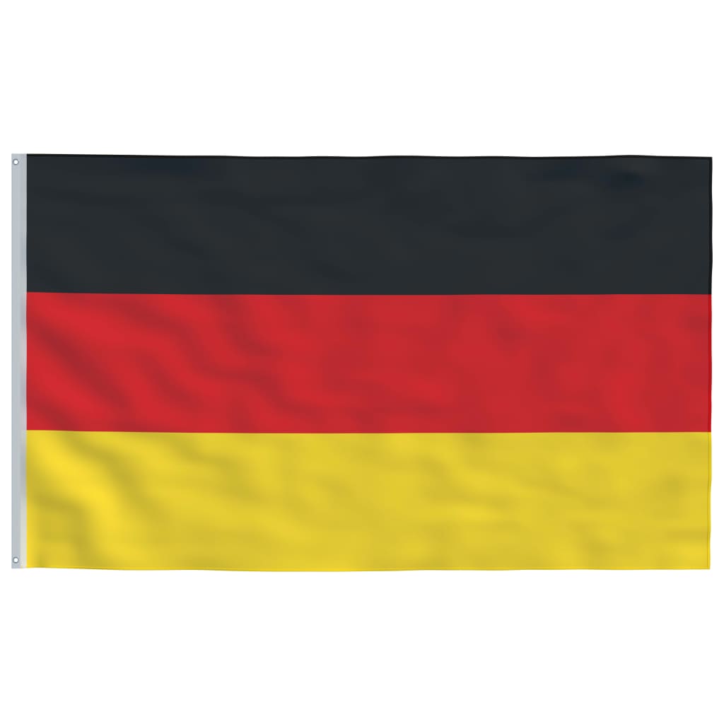vidaXL Germany Flag and Pole Aluminium 4 m