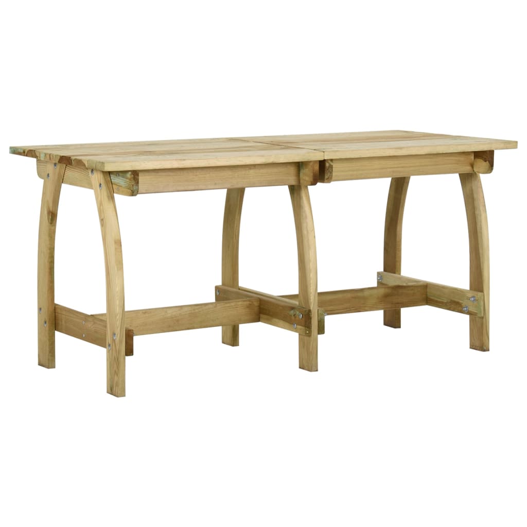 vidaXL Garden Table 160x74x75 cm Impregnated Pinewood