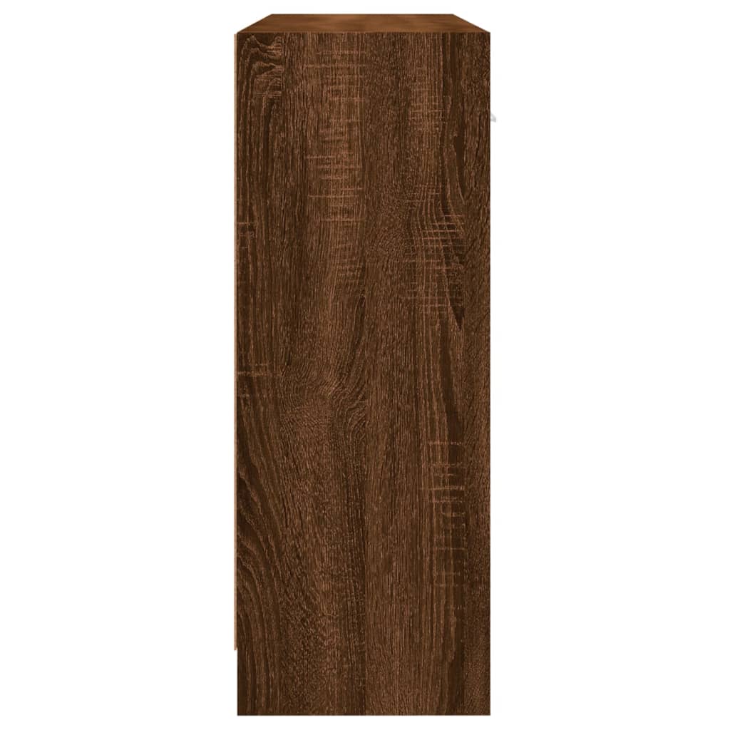 vidaXL Sideboard Brown Oak 91x28x75 cm Engineered Wood