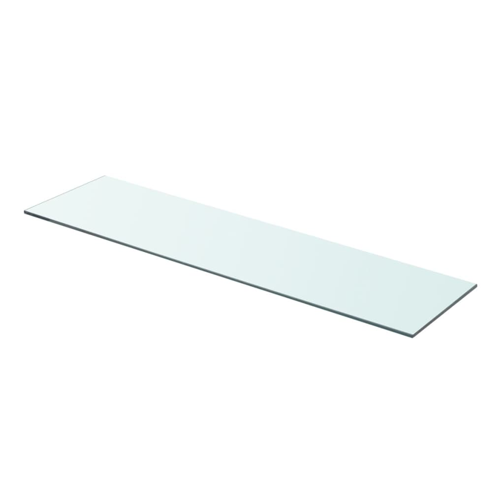 vidaXL Shelf Panel Glass Clear 80x20 cm