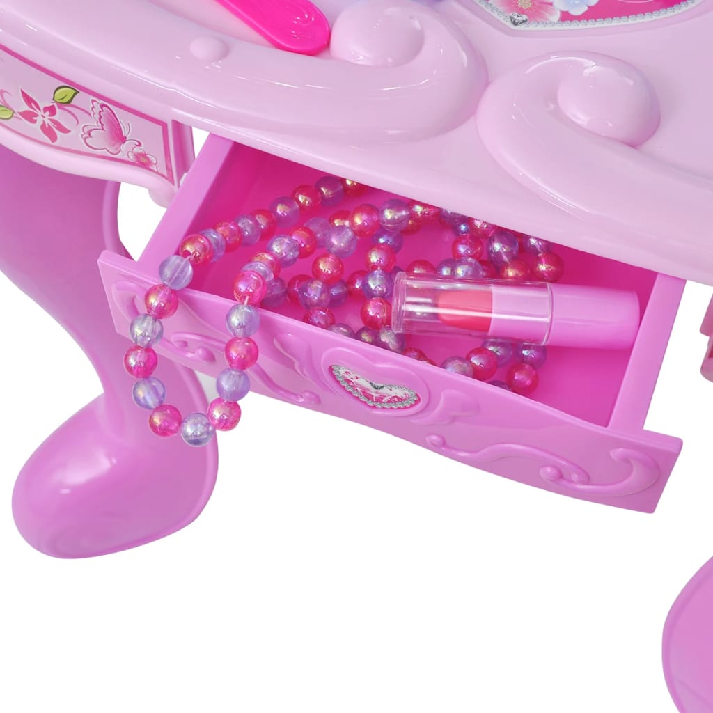vidaXL Kids'/Children's Playroom Standing Toy Vanity Table with Light/Sound