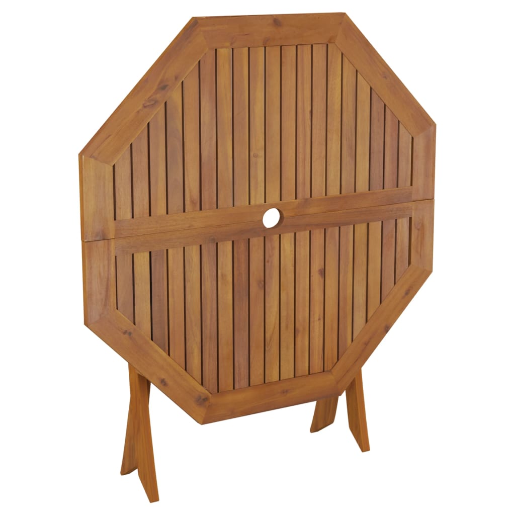 vidaXL Folding Garden Table 90x75 cm Solid Wood Acacia