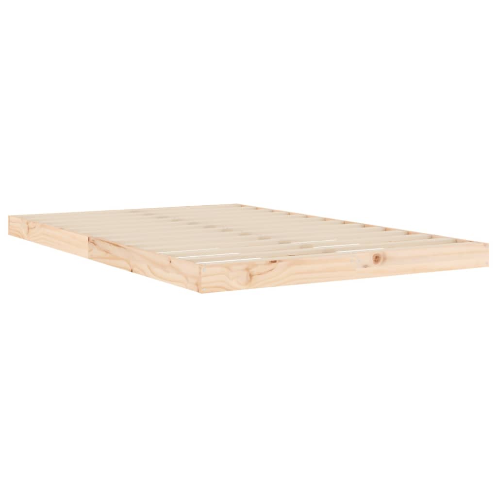 vidaXL Bed Frame 120x190 cm Small Double Wood Pine