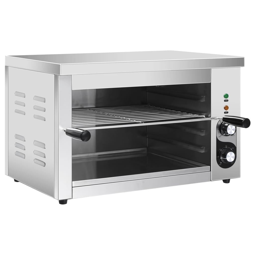 vidaXL Electric Gastronorm Salamander Grill 3000 W Stainless Steel