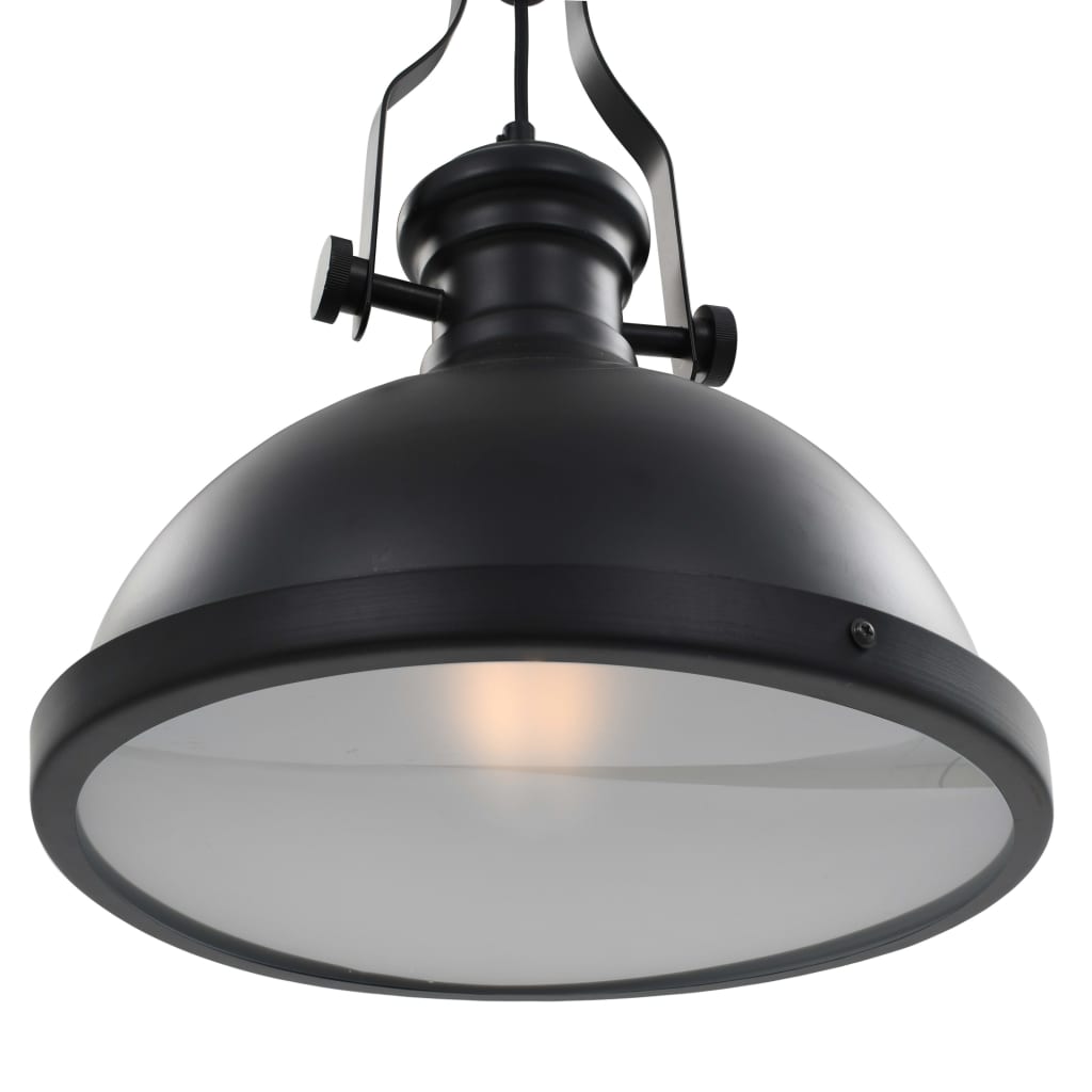 vidaXL Ceiling Lamp Black Round E27