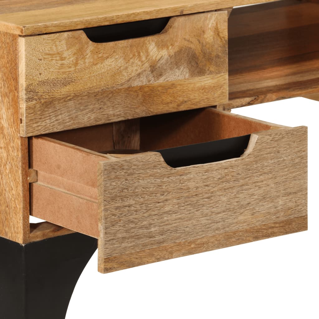 vidaXL Desk 110x50x76 cm Solid Mango Wood