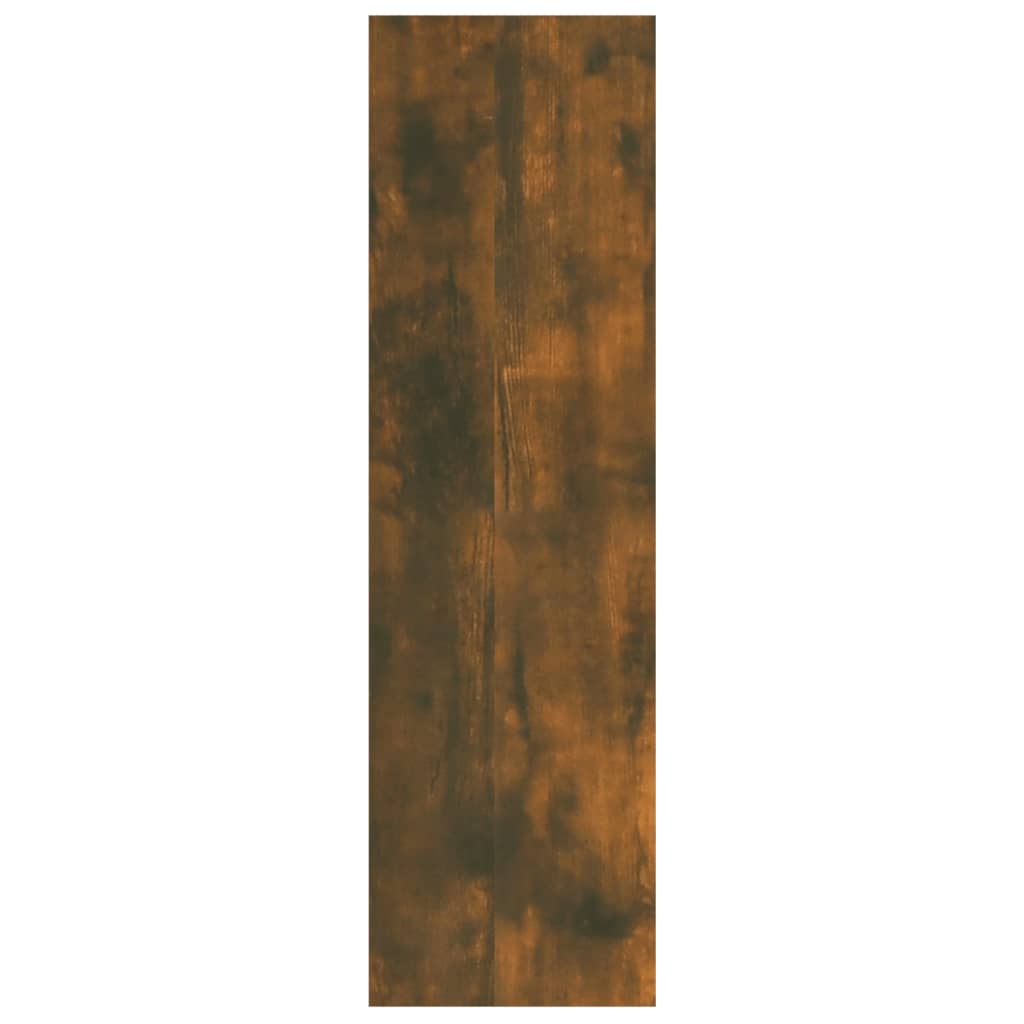 vidaXL Wall Shelf Smoked Oak 75x16x55 cm Engineered Wood