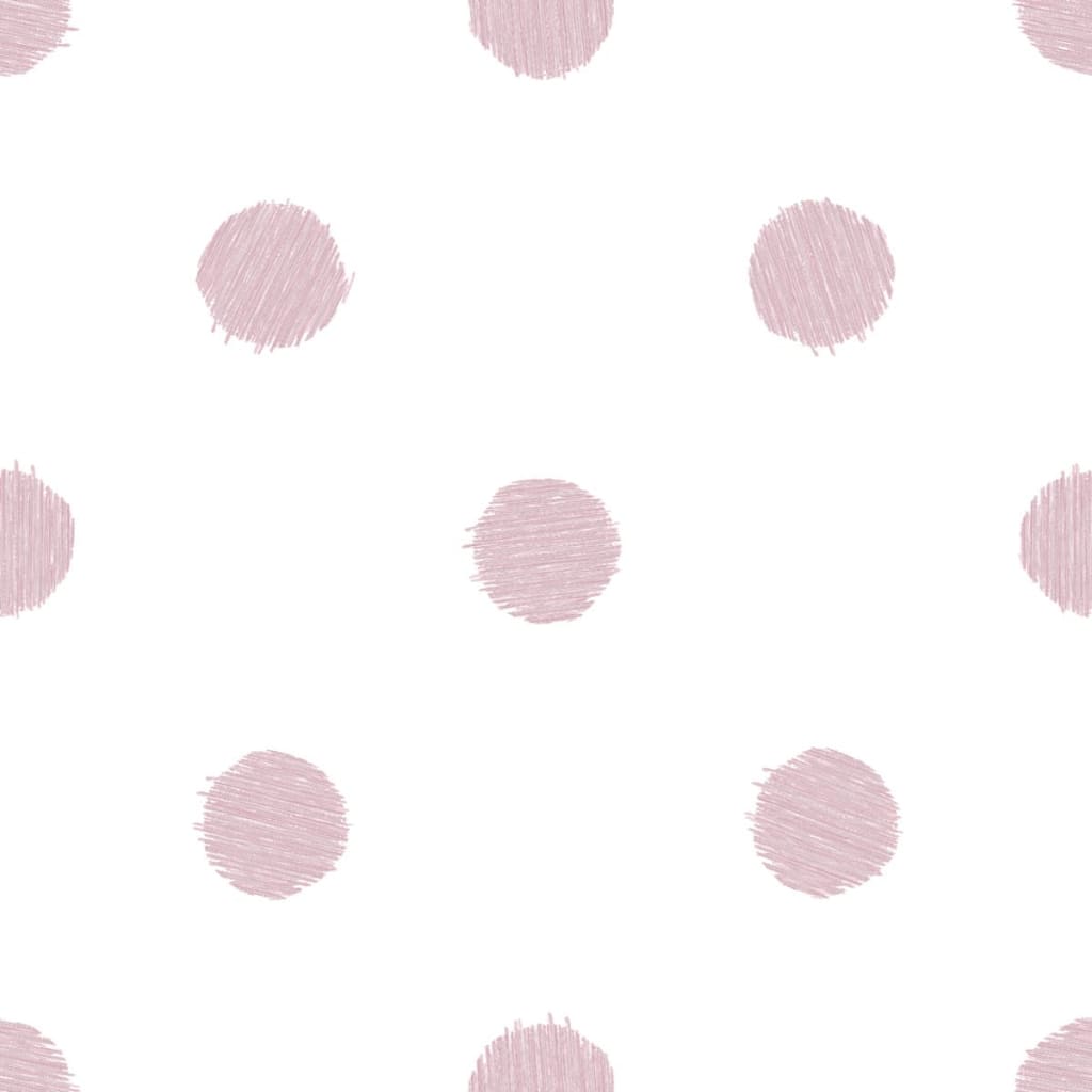 Noordwand Wallpaper Urban Friends & Coffee Dots White and Pink
