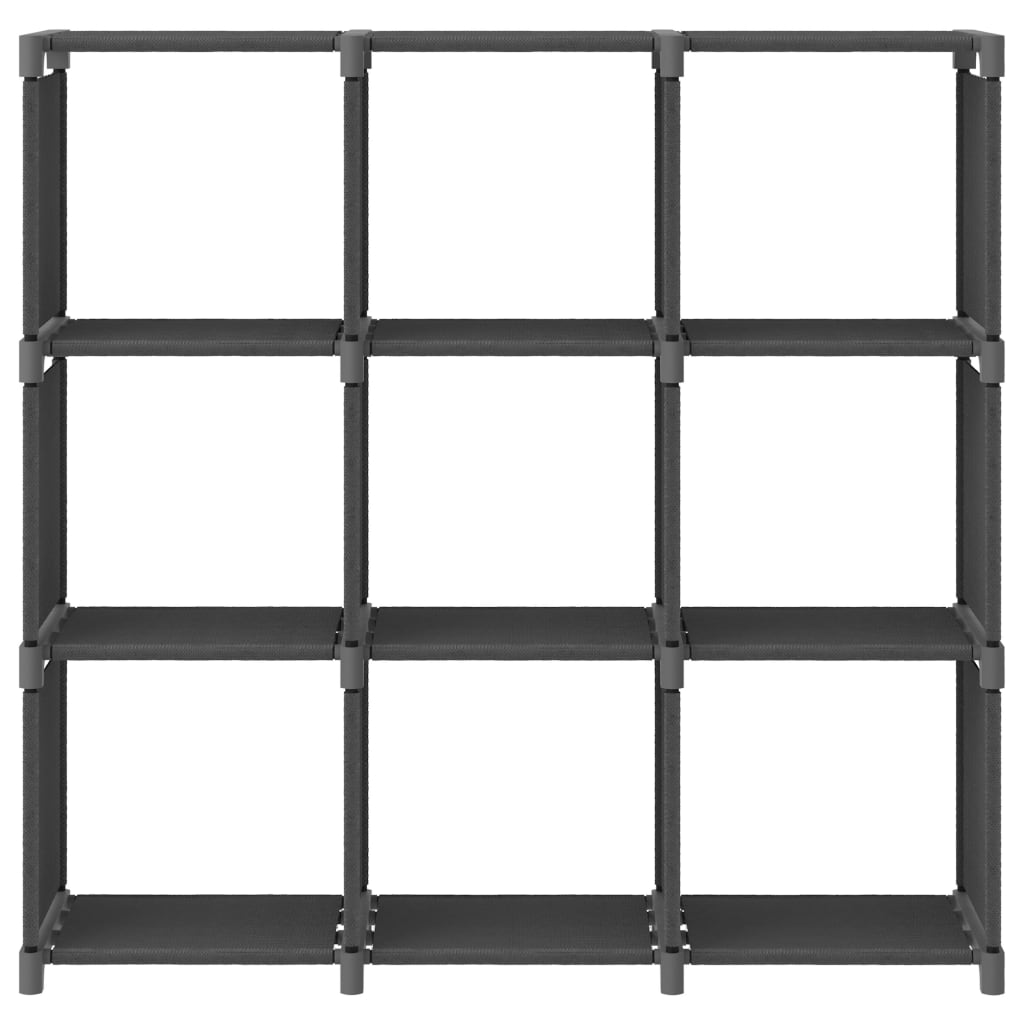 vidaXL 9-Cube Display Shelf Grey 103x30x107.5 cm Fabric