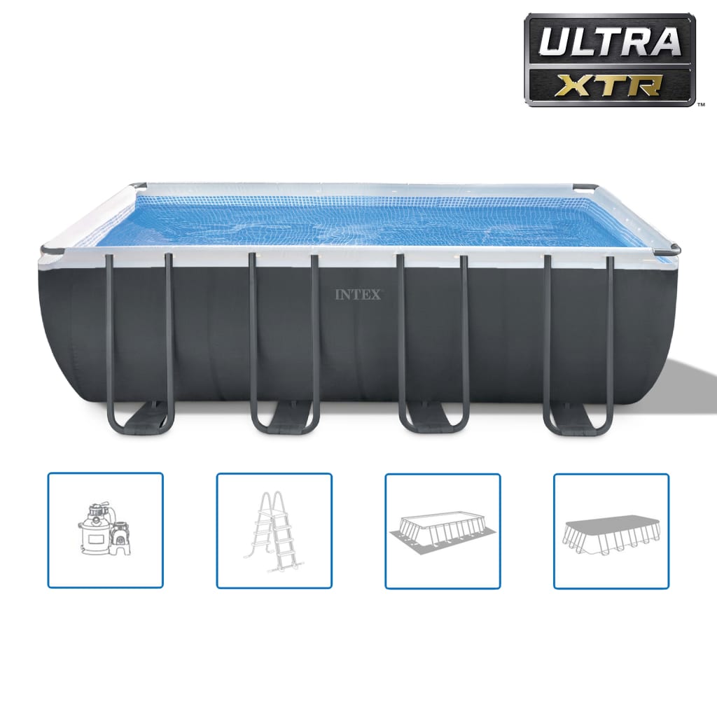 Intex Ultra XTR Frame Swimming Pool Set Rectangular 549x274x132 cm 26356GN