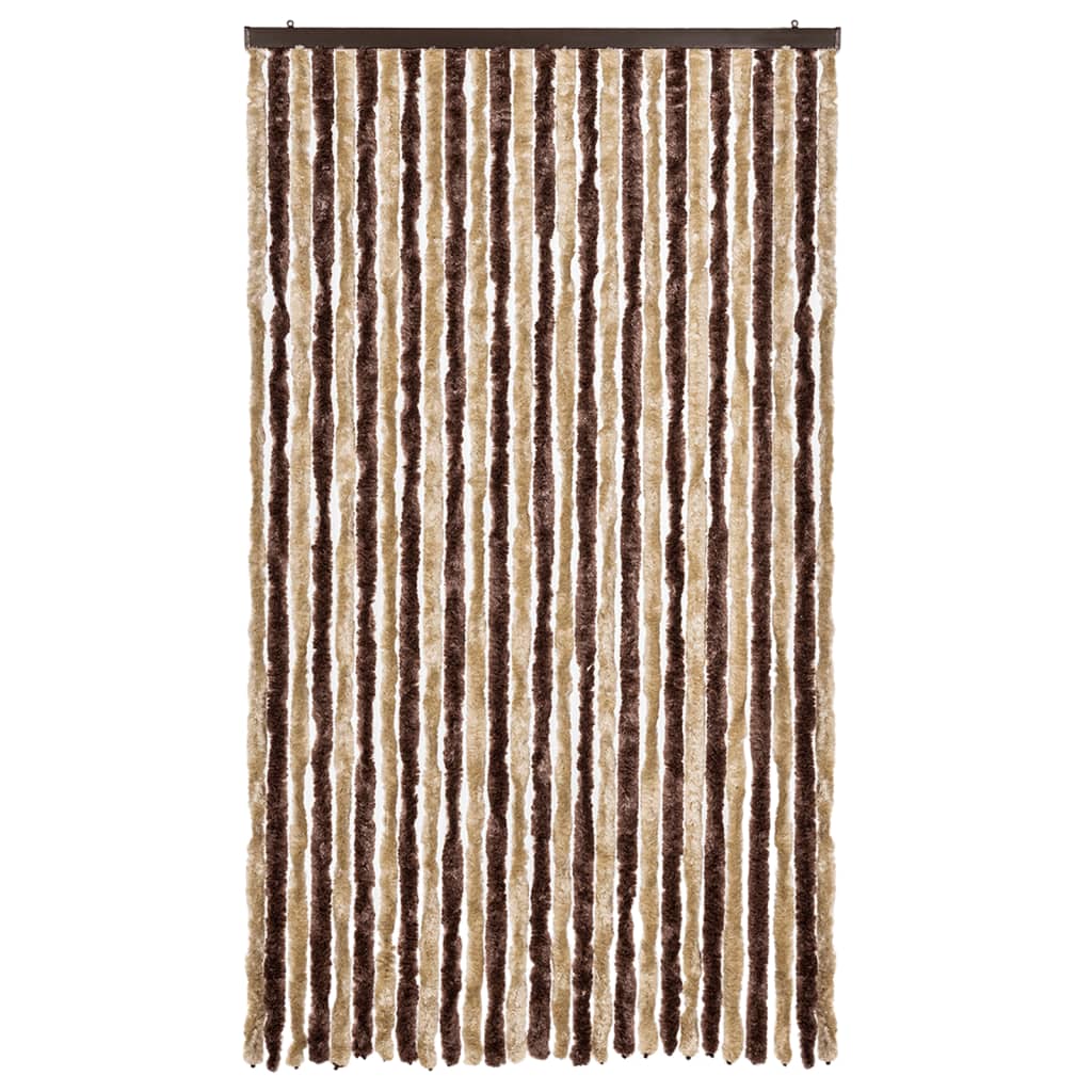 vidaXL Insect Curtain Beige and Light Brown 120x220 cm Chenille