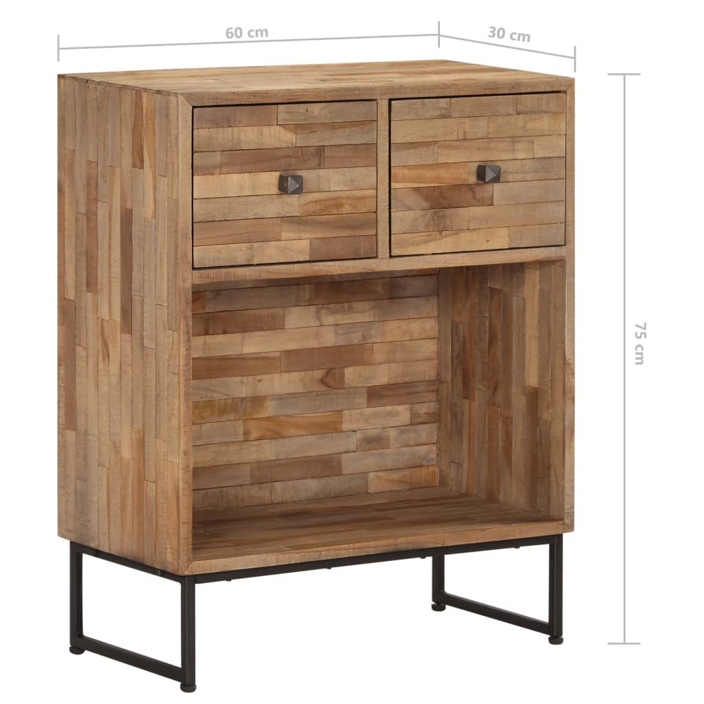 vidaXL Sideboard Reclaimed Teak Wood 60x30x75 cm