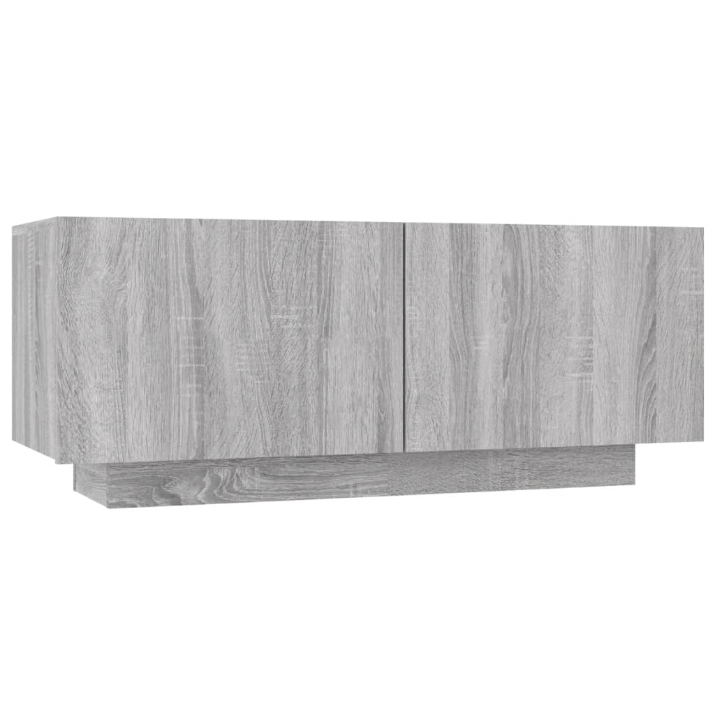 vidaXL TV Cabinet Grey Sonoma 100x35x40 cm Engineered Wood
