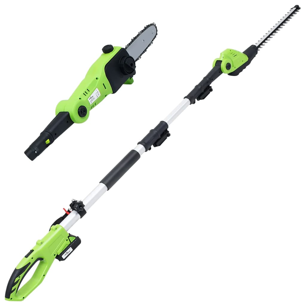 vidaXL 2-in-1 Pole Trimmer&Saw with Battery Pack 20V 1500 mAh Li-ion