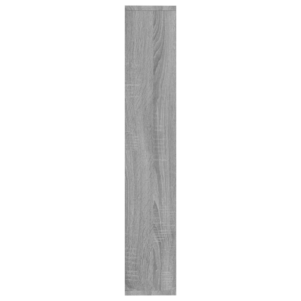 vidaXL Wall Shelf Grey Sonoma 36x16x90 cm Engineered Wood