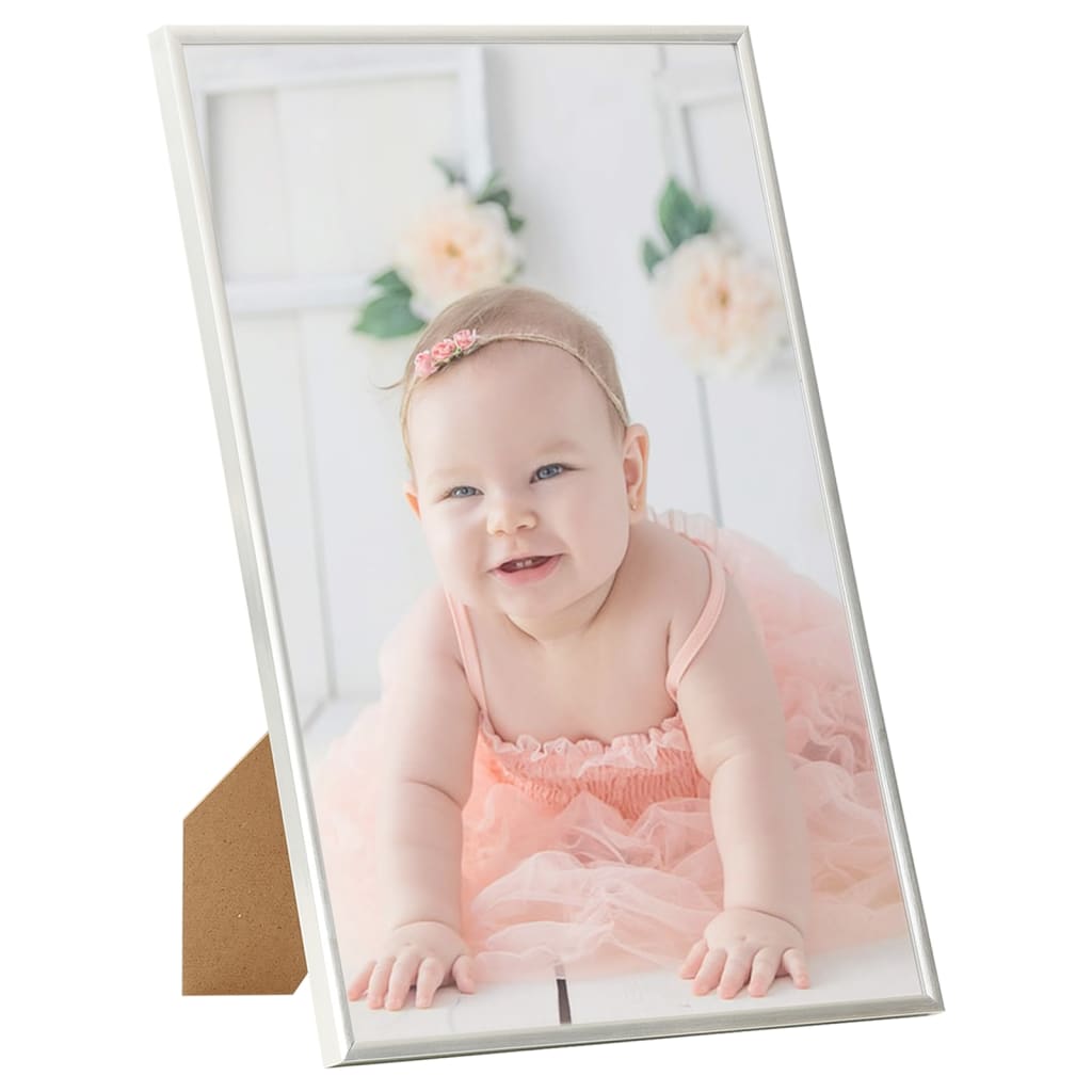 vidaXL Photo Frames Collage 5 pcs for Wall or Table Silver 18x24cm MDF