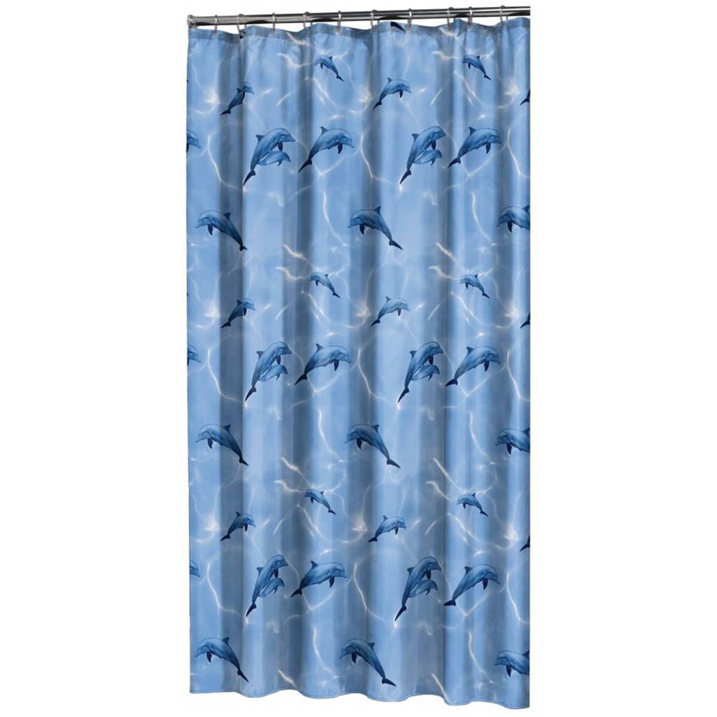 Sealskin Shower Curtain Delfino 180x200 cm Blue