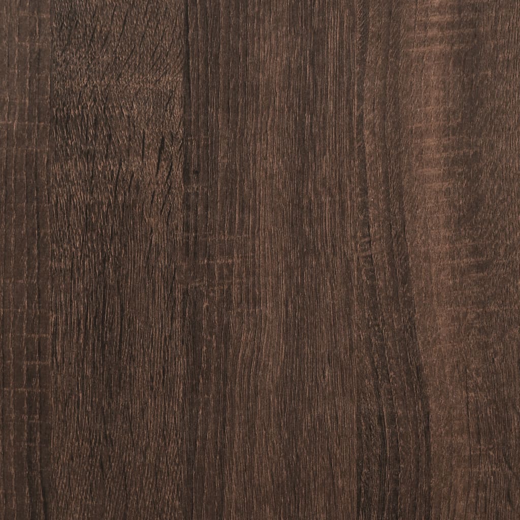 vidaXL Baker's Rack Brown Oak 90x40x84 cm Engineered Wood and Metal