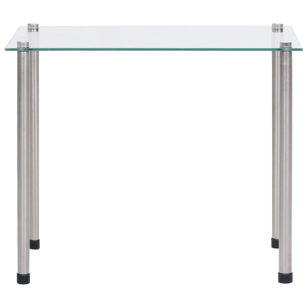 vidaXL Nesting Tables 3 pcs Transparent Tempered Glass