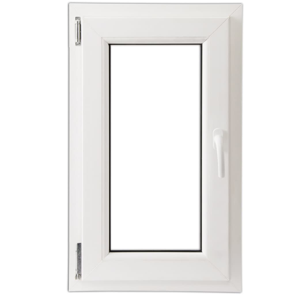 vidaXL Triple Glazing Tilt & Turn PVC Window Handle on the Right 600 x 1000 mm