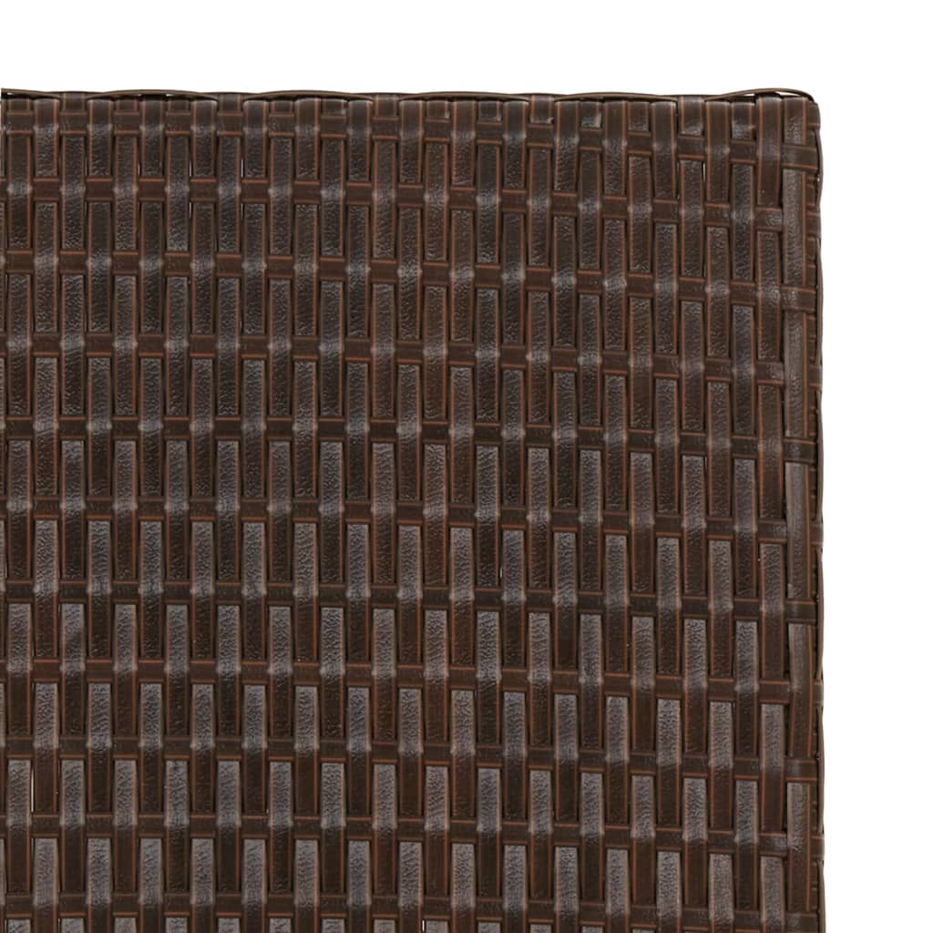 vidaXL Folding Table Brown 45x35x32 cm Poly Rattan