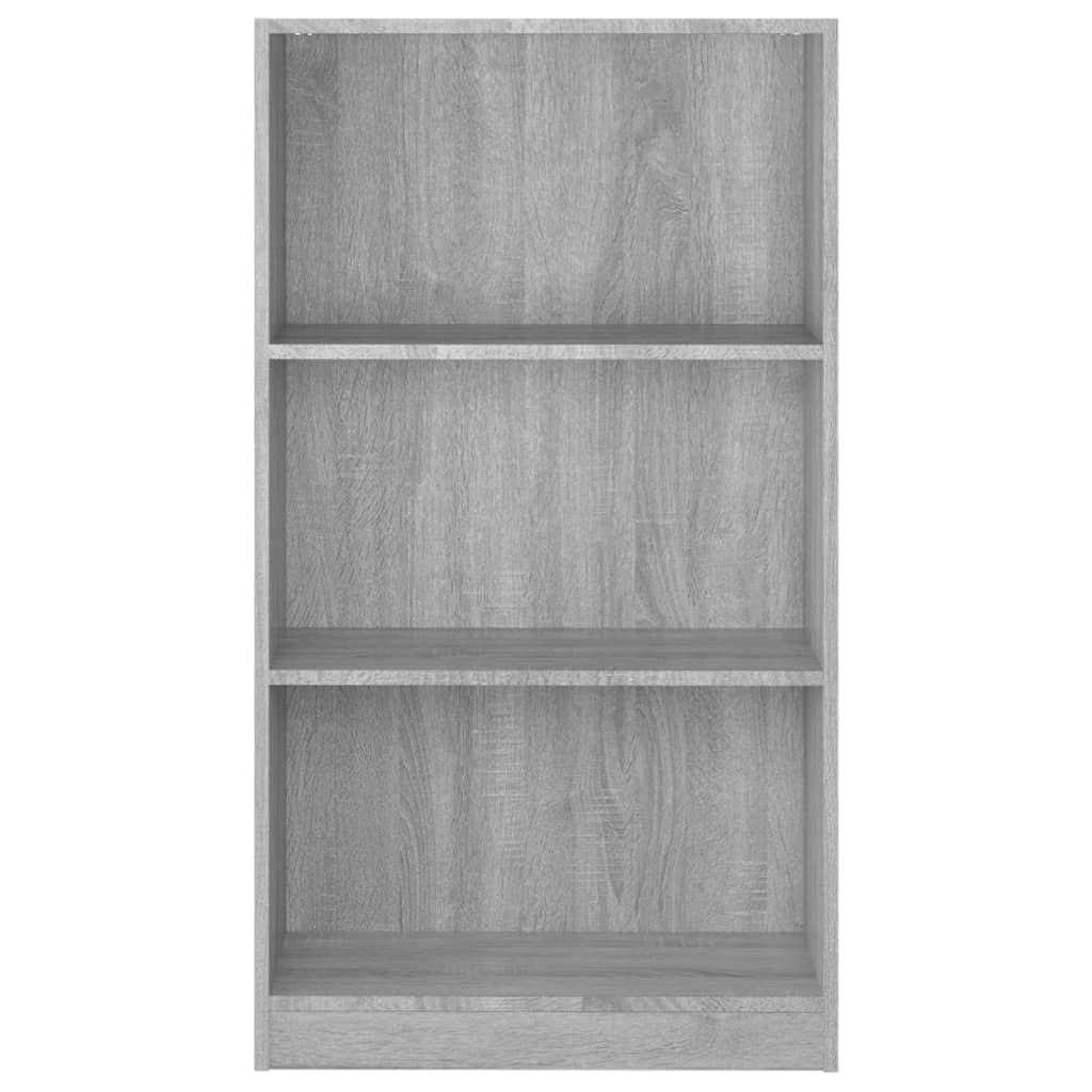 vidaXL Book Cabinet Grey Sonoma 60x24x109 cm Engineered Wood