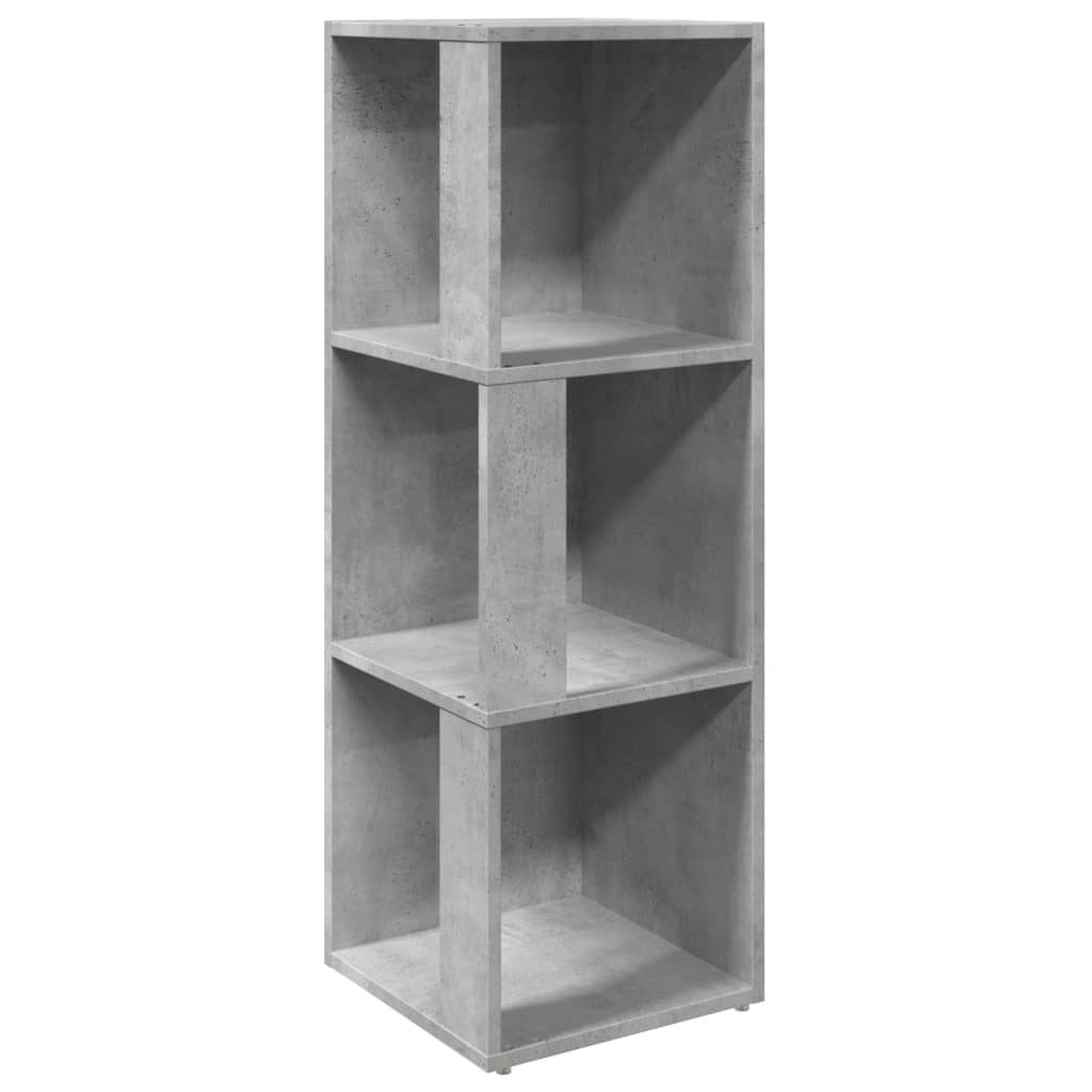 vidaXL Corner Cabinet Concrete Grey 33x33x100 cm Engineered Wood