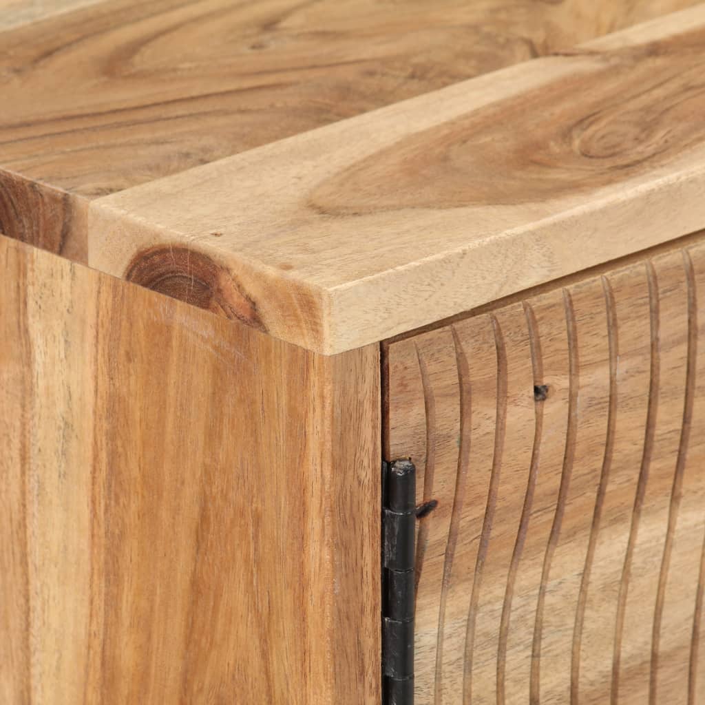 vidaXL Sideboard 115x35x75 cm Solid Acacia Wood