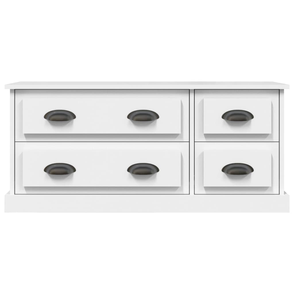 vidaXL TV Cabinet White 100x35.5x45 cm Engineered Wood