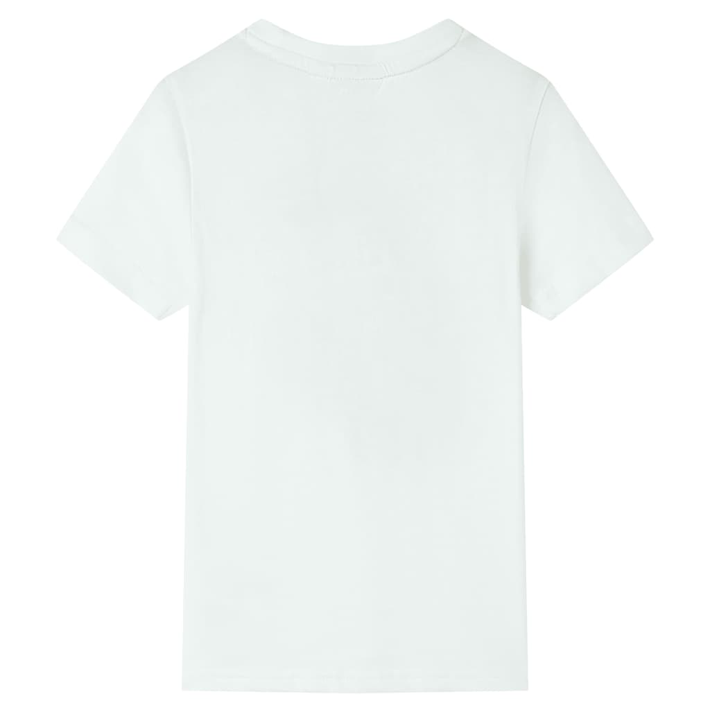 Kids' T-shirt with Short Sleeves Ecru 92