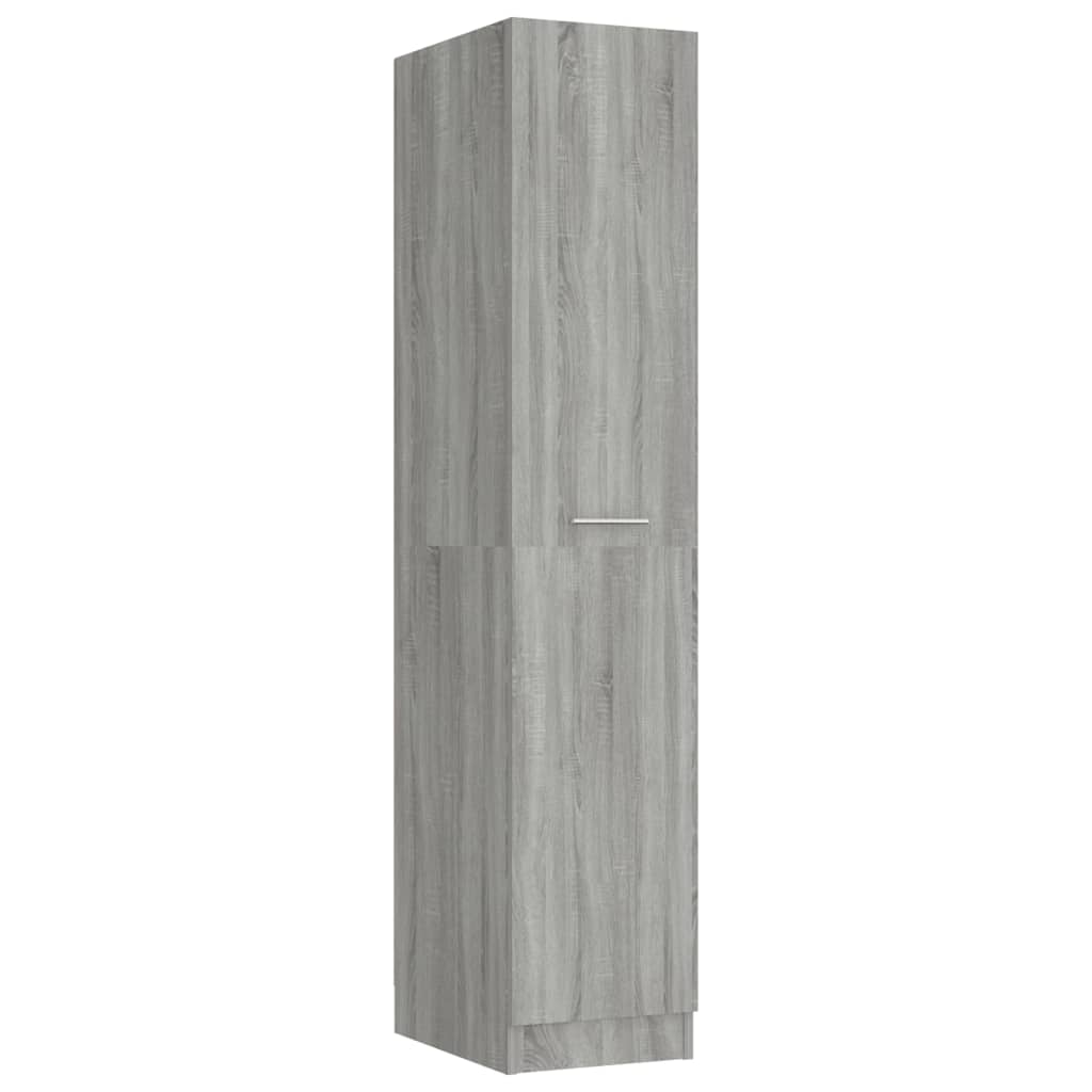 vidaXL Apothecary Cabinet Grey Sonoma 30x42.5x150 cm Engineered Wood