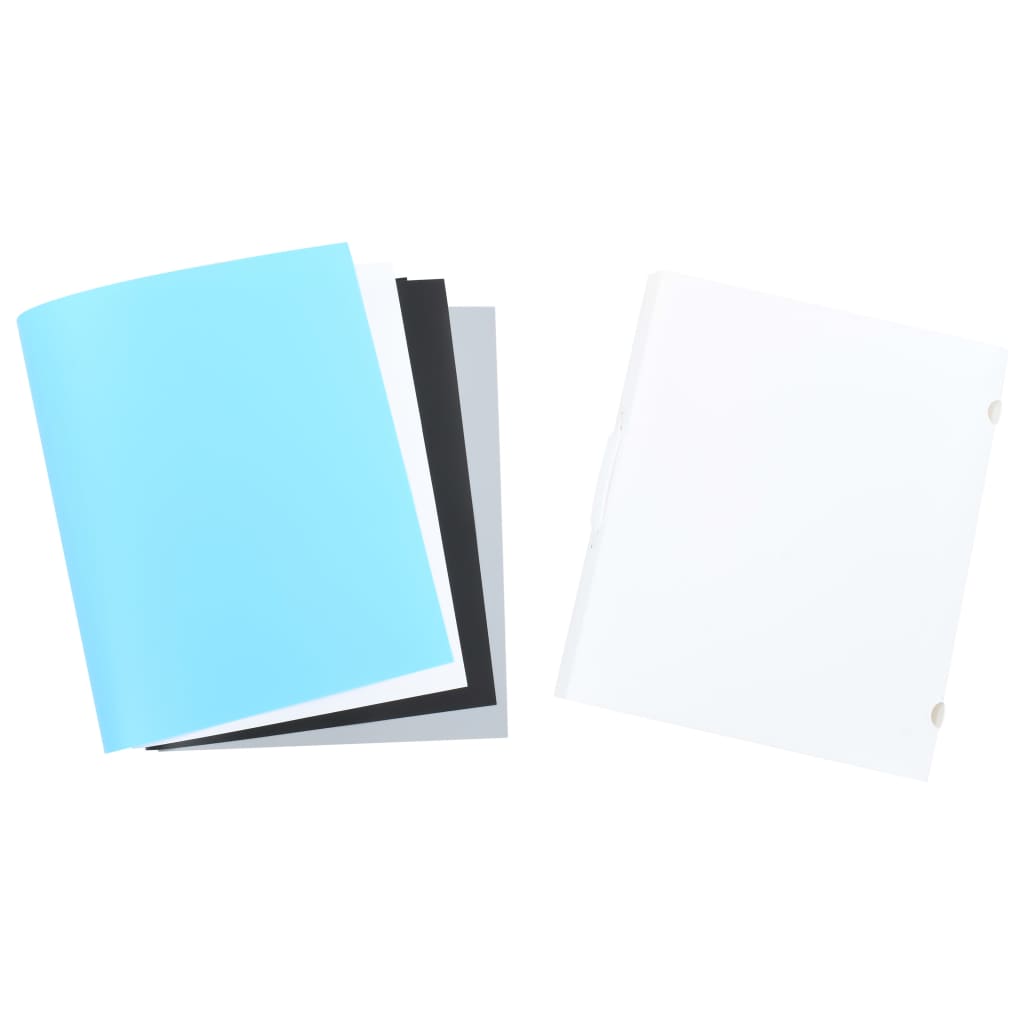 vidaXL Folding LED Photo Studio Light Box 40x34x37 cm Plastic White