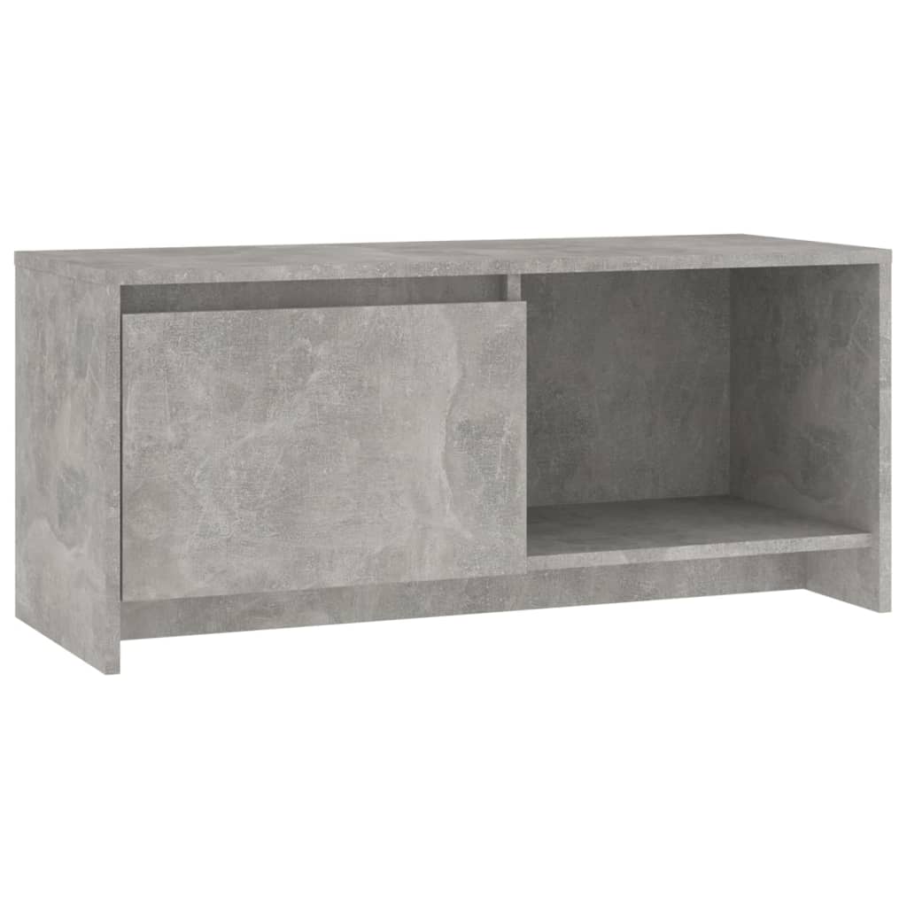 vidaXL TV Cabinet Concrete Grey 90x35x40 cm Engineered Wood