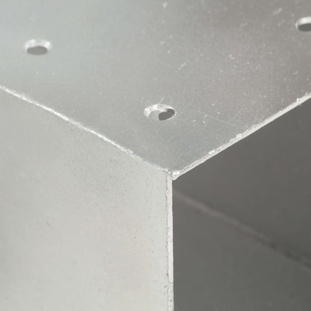 vidaXL Post Connector Y Shape Galvanised Metal 81x81 mm